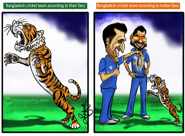 Bangladesh Cricket Team Cartoon